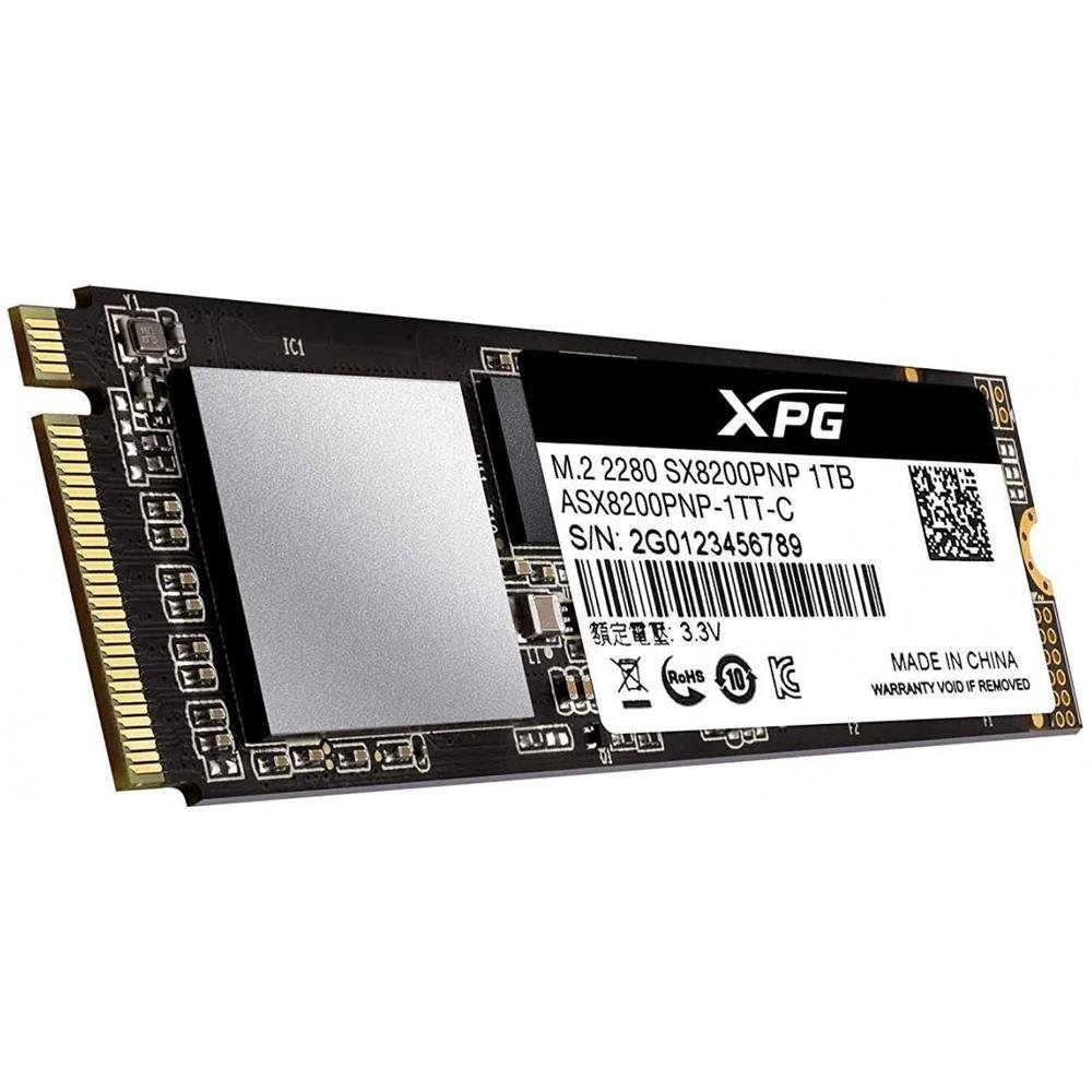 内蔵型SSD XPG SX8200PNP 1TB M.2 SSD SSD 1 TB XPG SX8200 Pro, M.2 NVMe, PCIe, Leitura: 3500MB/s e