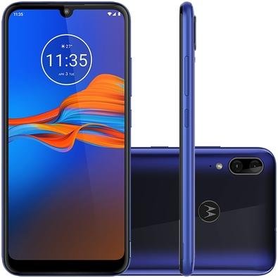 KaBuM! - Smartphone Motorola Moto E6 Plus, 64GB, 13MP, Tela 6.1´, Azul  Netuno + Capa Protetora - PAG90075BR
