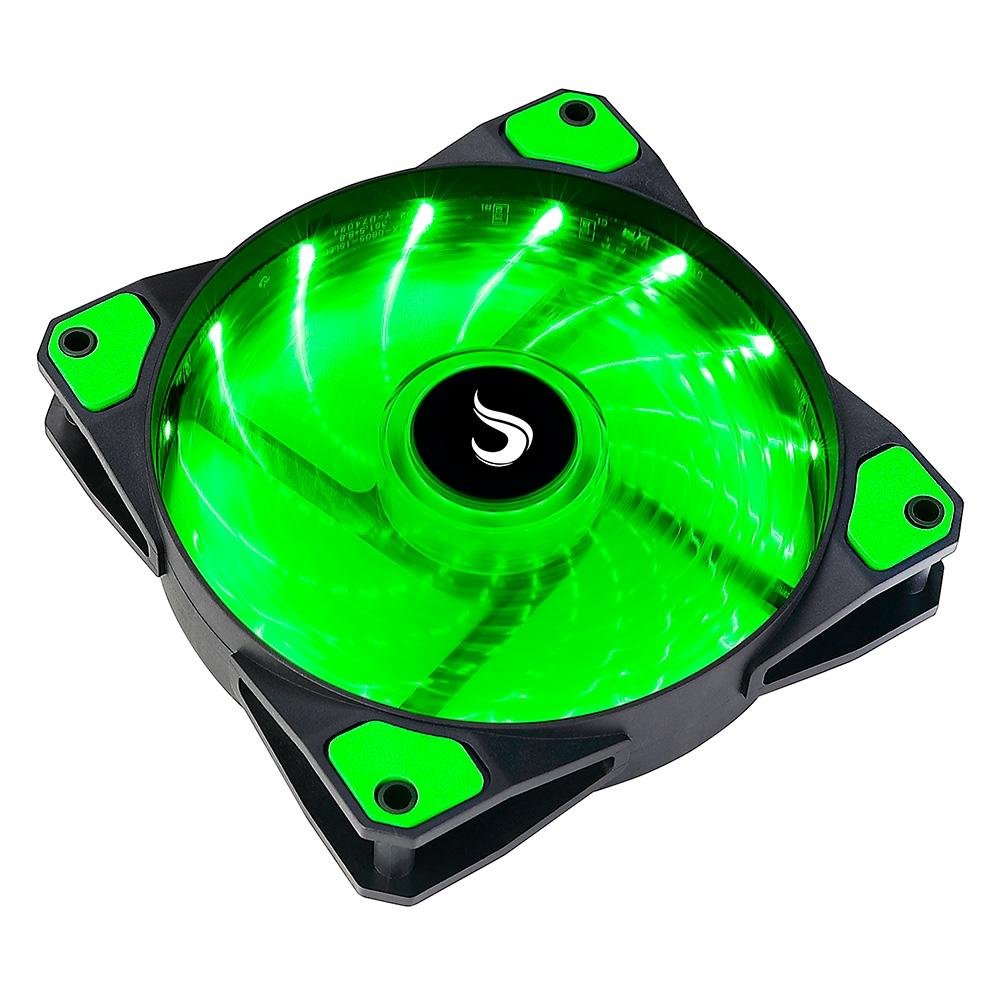 Ventoinha Rise Mode Wind W1, 120mm, LED Verde, Preto - RM-WN-01-BG Ventoinha Rise Mode Wind W1, 120mm, LED Verde, Preto - RM-WN-01-BG