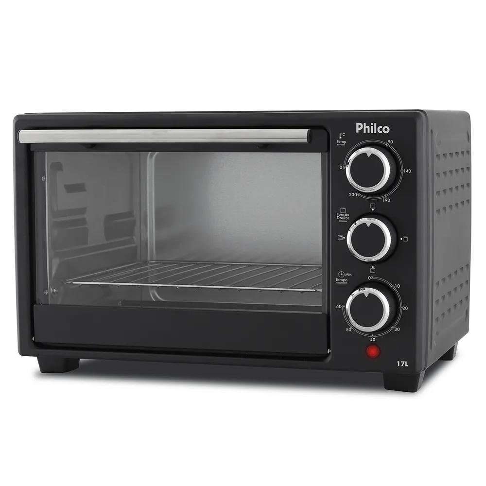 Forno Elétrico Philco PFE17P, 17 Litros, 110V, Preto - 56101088 Forno Elétrico Philco PFE17P, 17 Litros, 110V, Preto - 56101088
