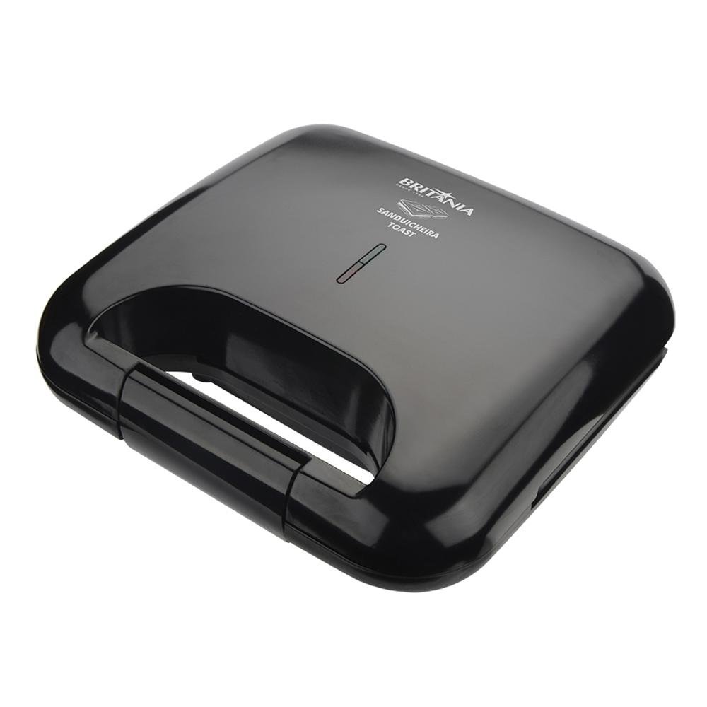 Sanduicheira Britânia Toast BGR02P, 110V, Preta - 66701130 Sanduicheira Britânia Toast BGR02P, 110V, Preta - 66701130