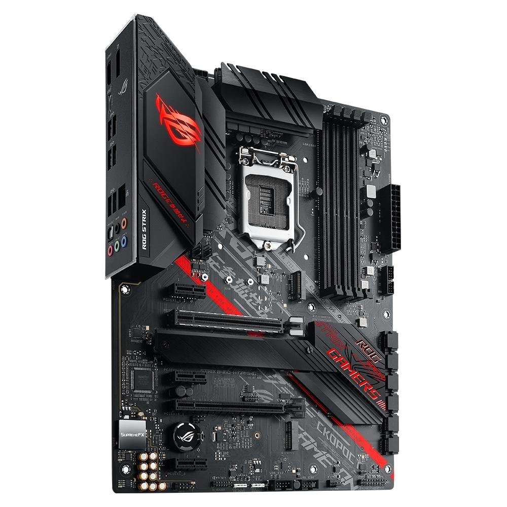 Placa-Mãe ASUS ROG Strix B460-H Gaming, Intel LGA 1200, ATX, DDR4, Preto - ROG STRIX B460-H GAMING Placa-Mãe ASUS ROG Strix B460-H Gaming, Intel LGA 1200, ATX, DDR4, Preto - ROG STRIX B460-H GAMING
