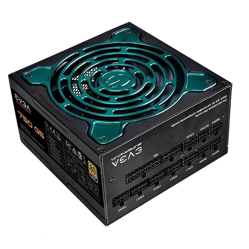 Fonte EVGA SuperNOVA 750 G5, 750W, 80 Plus Gold, Modular - 220-G5-0750-X Fonte EVGA SuperNOVA 750 G5, 750W, 80 Plus Gold, Modular - 220-G5-0750-X