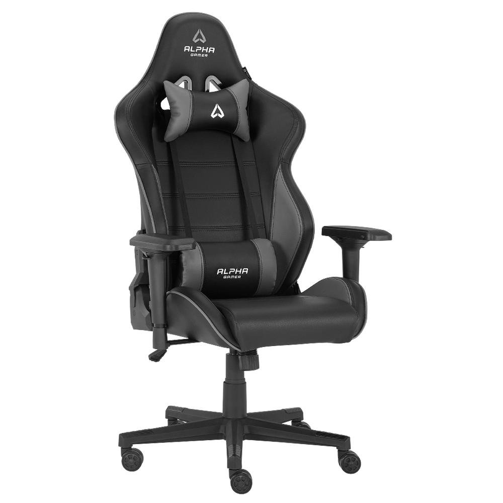 Cadeira Gamer Alpha Gamer Nimbus, Até 125 kg, Apoio de Braço 4D, Reclinável, Preto e Cinza- AGNIMBUSBK Cadeira Gamer Alpha Gamer Nimbus, Até 125 kg, Apoio de Braço 4D, Reclinável, Preto e Cinza- AGNIMBUSBK