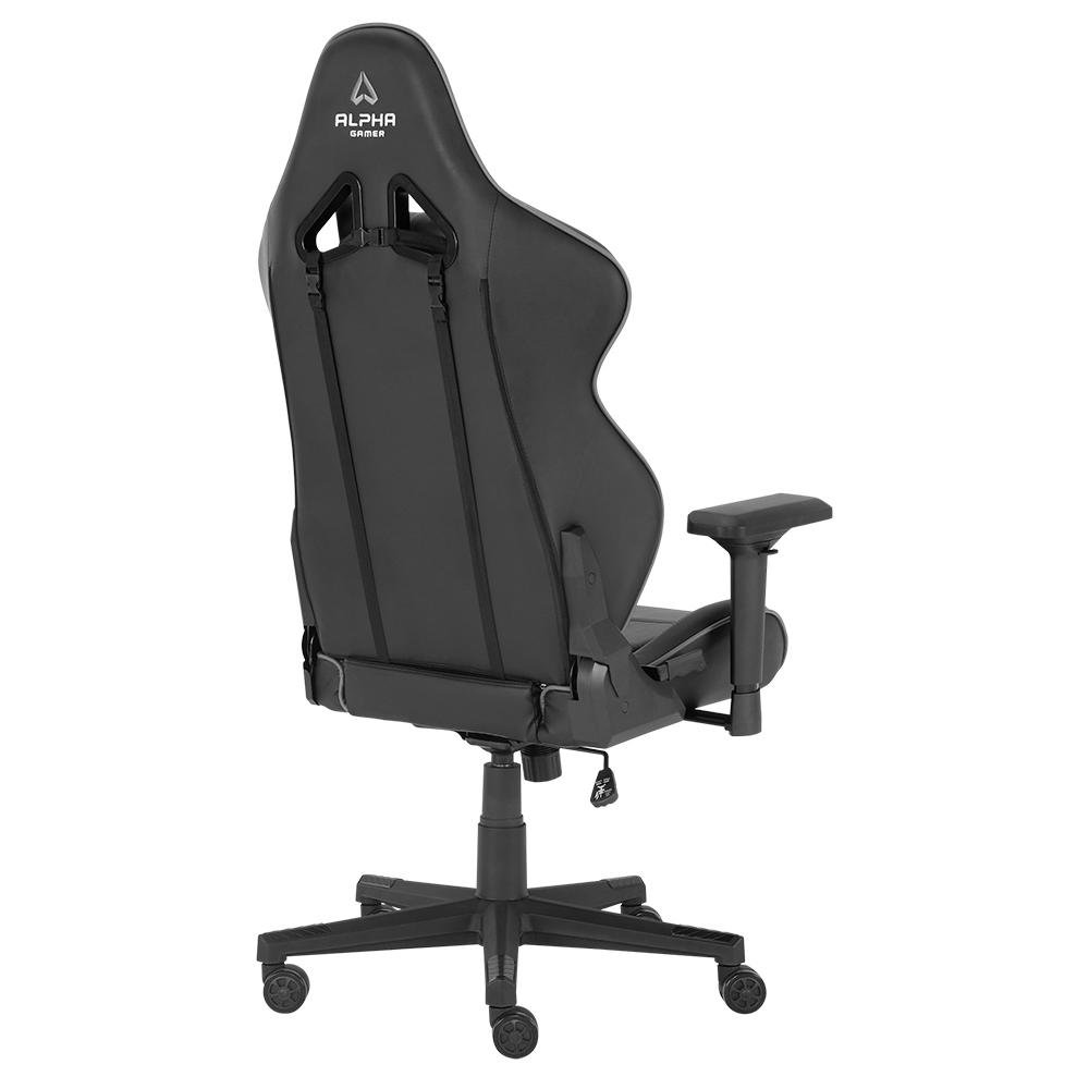Cadeira Gamer Alpha Gamer Nimbus, Até 125 kg, Apoio de Braço 4D, Reclinável, Preto e Cinza- AGNIMBUSBK Cadeira Gamer Alpha Gamer Nimbus, Até 125 kg, Apoio de Braço 4D, Reclinável, Preto e Cinza- AGNIMBUSBK