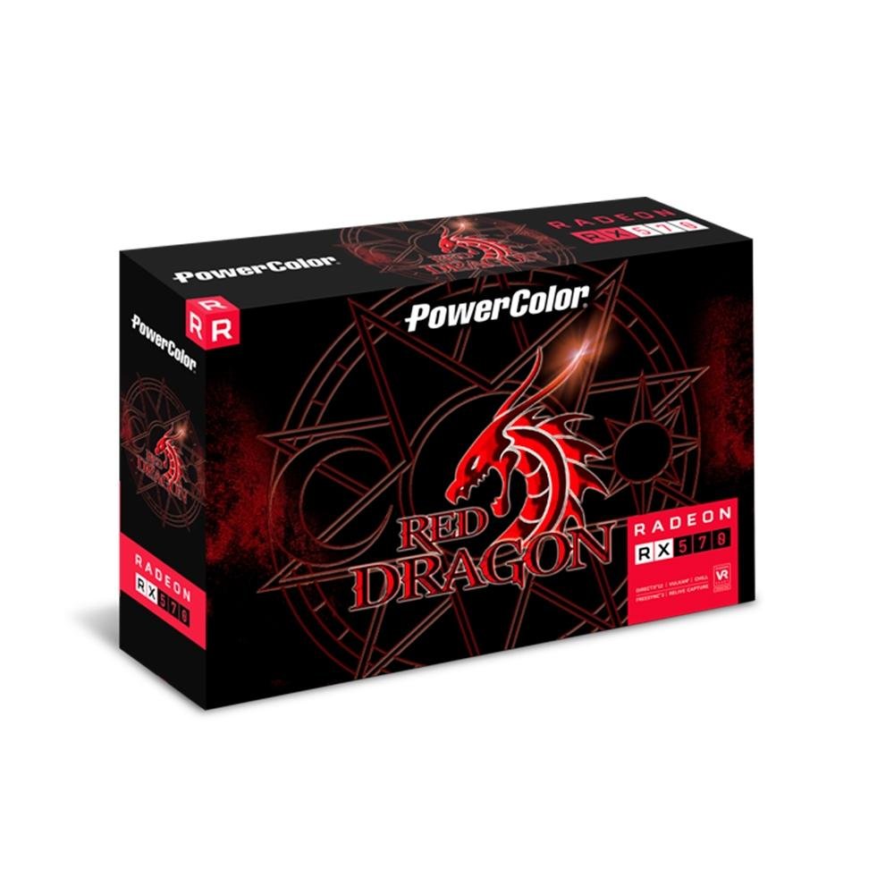 Placa de Vídeo RX 570 PowerColor AMD Radeon, 4GB, GDDR5 - AXRX 570