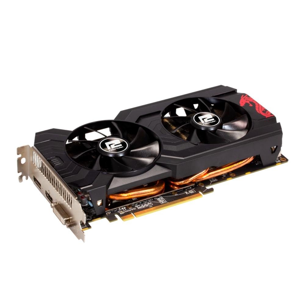 Placa de Vídeo RX 570 PowerColor AMD Radeon, 4GB, GDDR5 - AXRX 570 4GBD5-DHDV3/OC