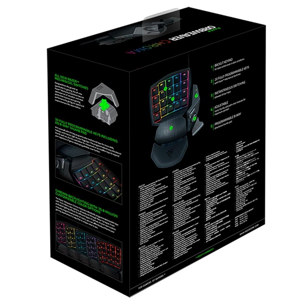 Teclado Mecânico Gamer Razer Orbweaver Stealth, Chroma, Razer