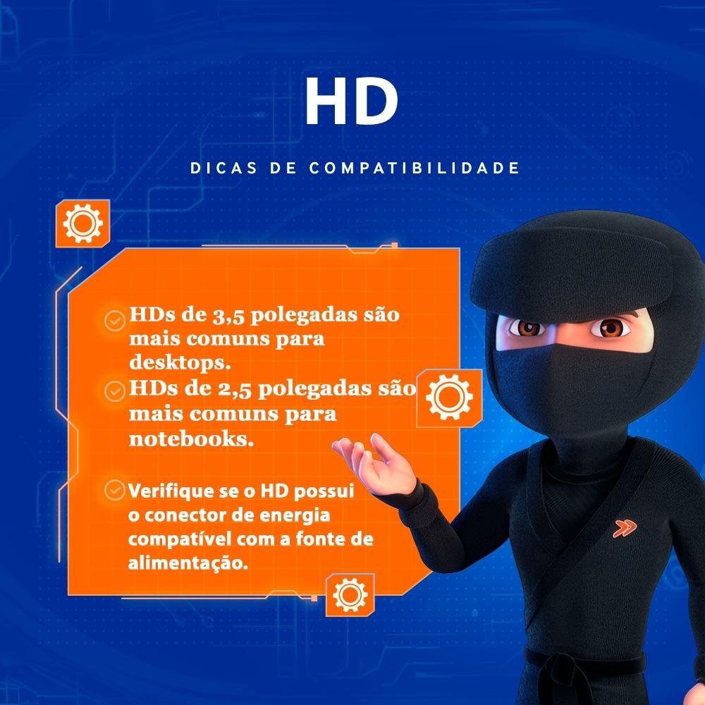 HD Interno WD Blue, 2TB, 3.5', SATA - WD20EZAZ