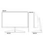 Monitor Gamer Husky Snow 23.6 LED Full HD, Curvo, 180Hz, 1ms, HDMI e DisplayPort, 99% sRGB, Adaptive Sync, Ajuste de Ângulo - HGMT000