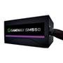 Fonte Gamemax, 550W, 80 Plus Bronze, PFC Ativo, Com Cabo, Preto - GM550