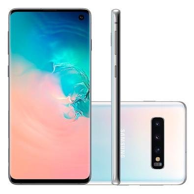 Smartphone Samsung Galaxy S10, 128GB, 16MP, Tela 6.1´, Branco - SM