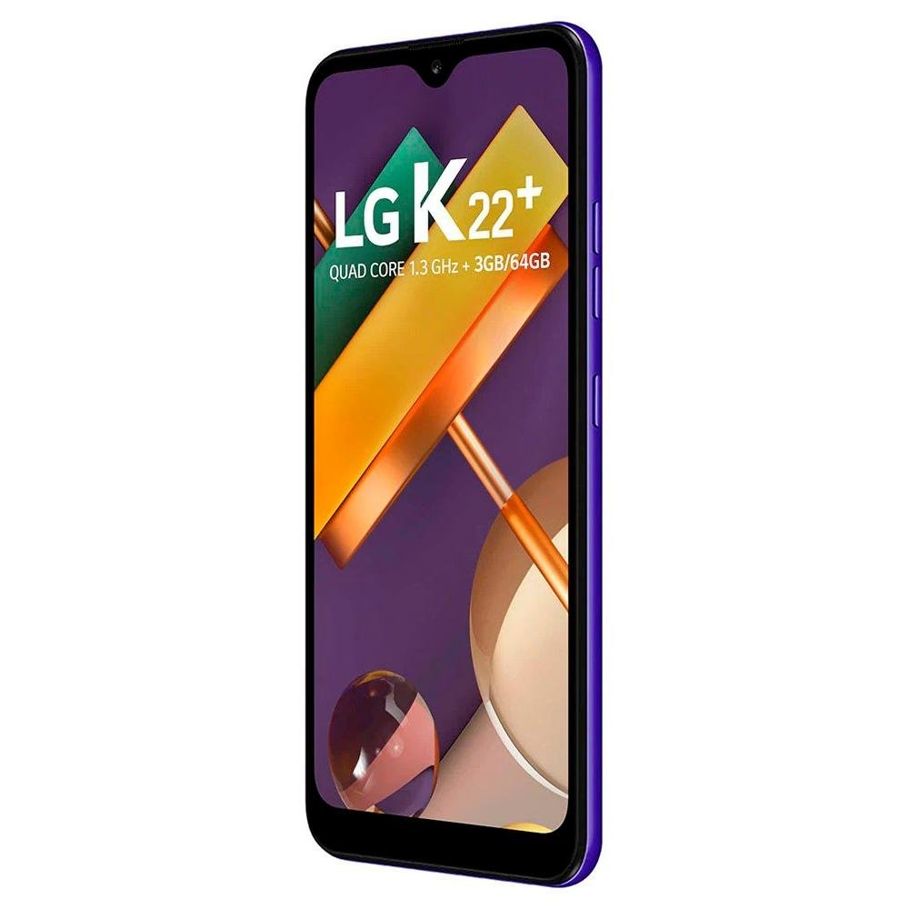 Smartphone LG K22 Plus, 64GB, 13MP, Tela 6.2´, Azul - LMK200BAW