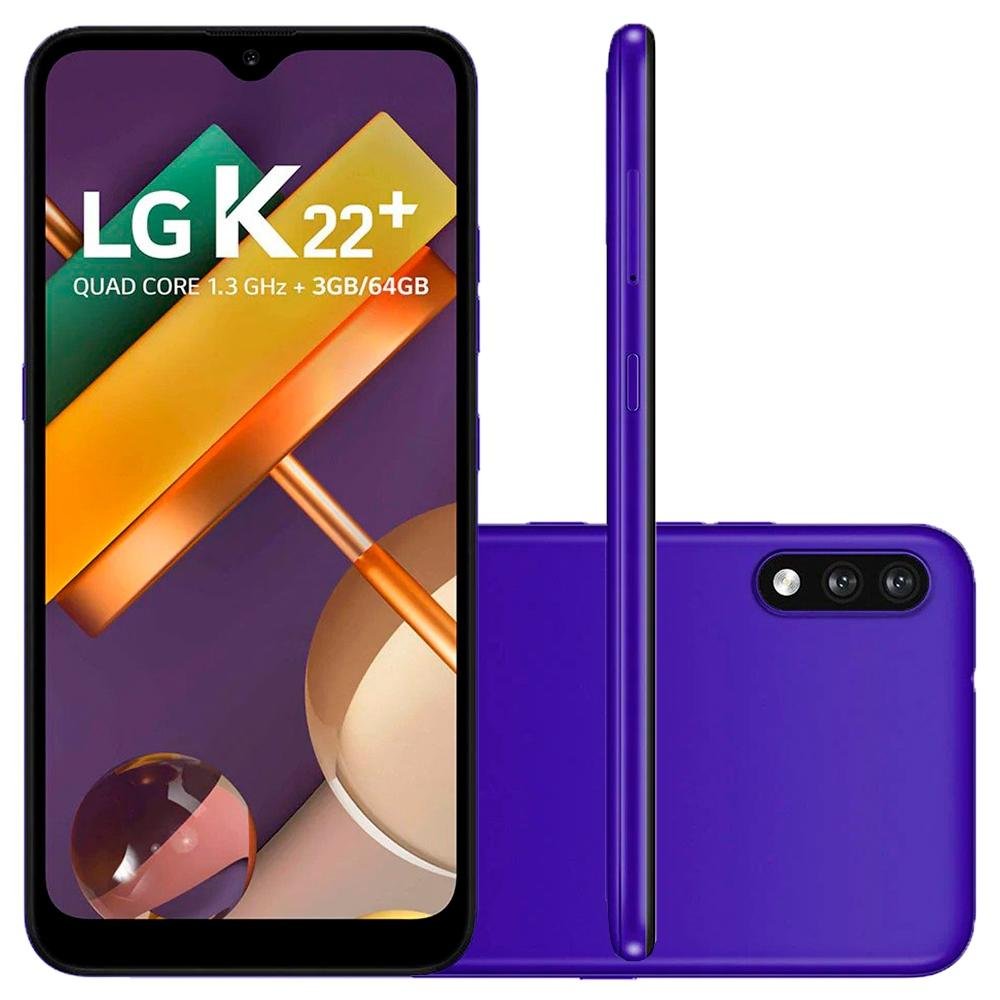 Smartphone LG K22 Plus, 64GB, 13MP, Tela 6.2´, Azul - LMK200BAW
