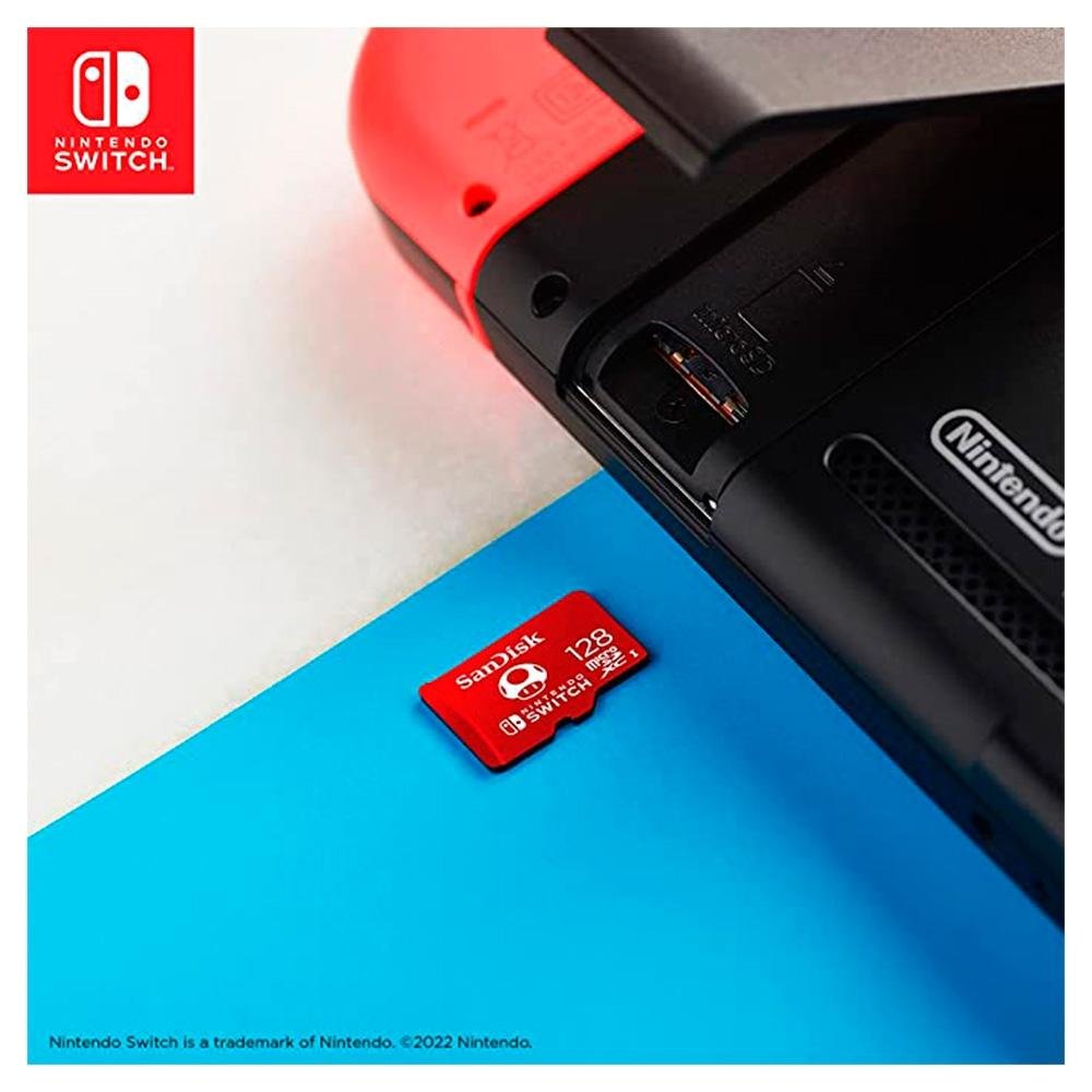 Cartão de Memória SanDisk Micro SD Nintendo Switch 128GB | KaBuM!