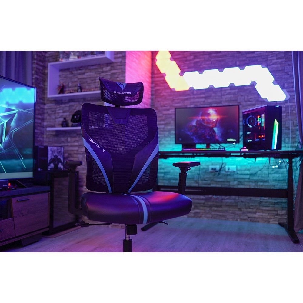 Cadeira ThunderX3 Ergonomic Yama1, Black/Cyan - 69674 - view 4