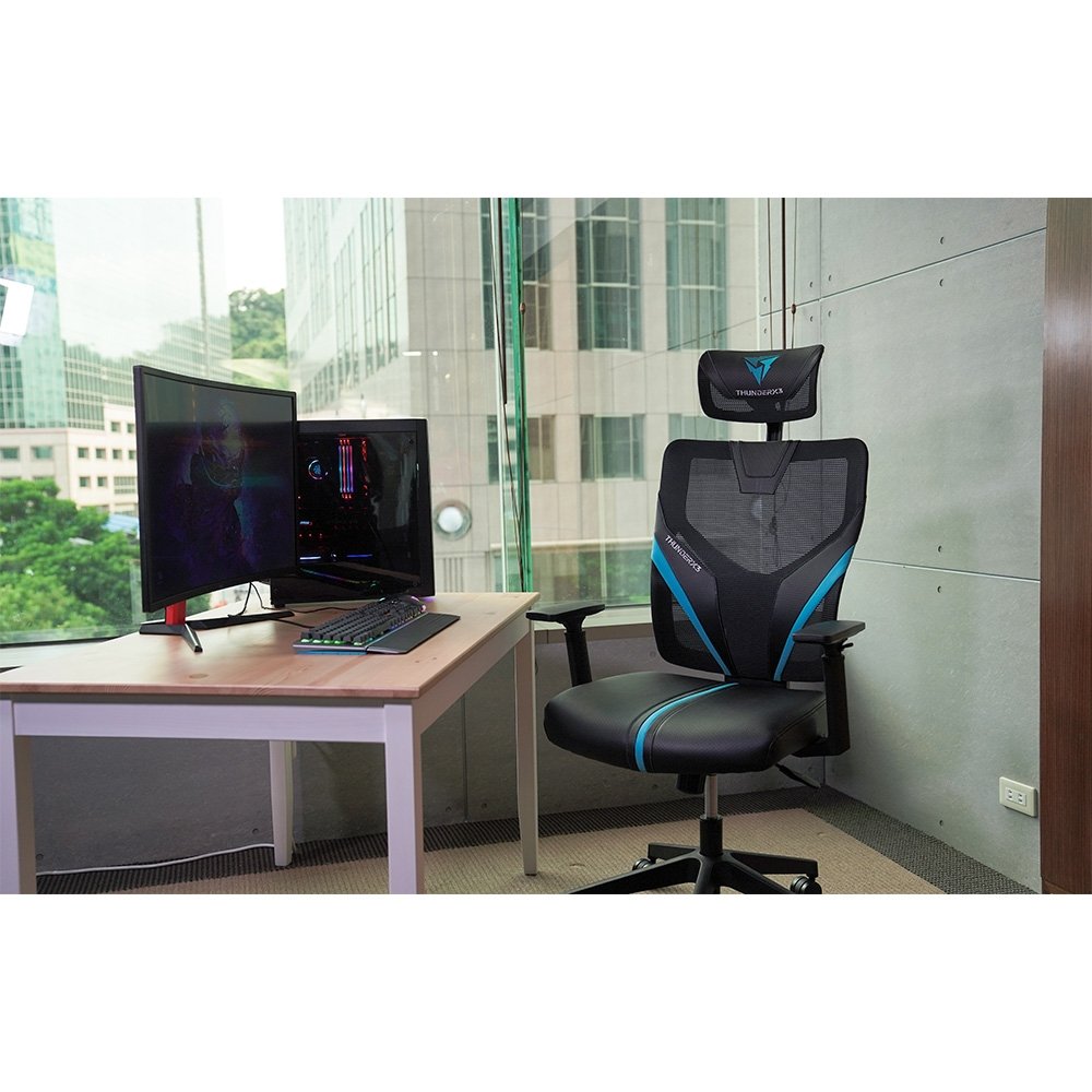 Cadeira ThunderX3 Ergonomic Yama1, Black/Cyan - 69674 - view 8