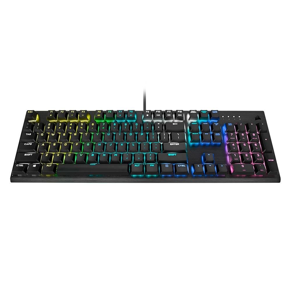 Teclado Mecânico Gamer Corsair K60 PRO RGB, Switch Cherry MX Low