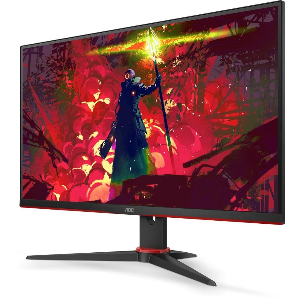 Monitor Gamer AOC Sniper 27", Wide, 75Hz, Full HD, 1ms, IPS, HDMI e VGA, Adaptive Sync, 98% sRGB, Ajuste de Ângulo, Preto - 27G2HE5
