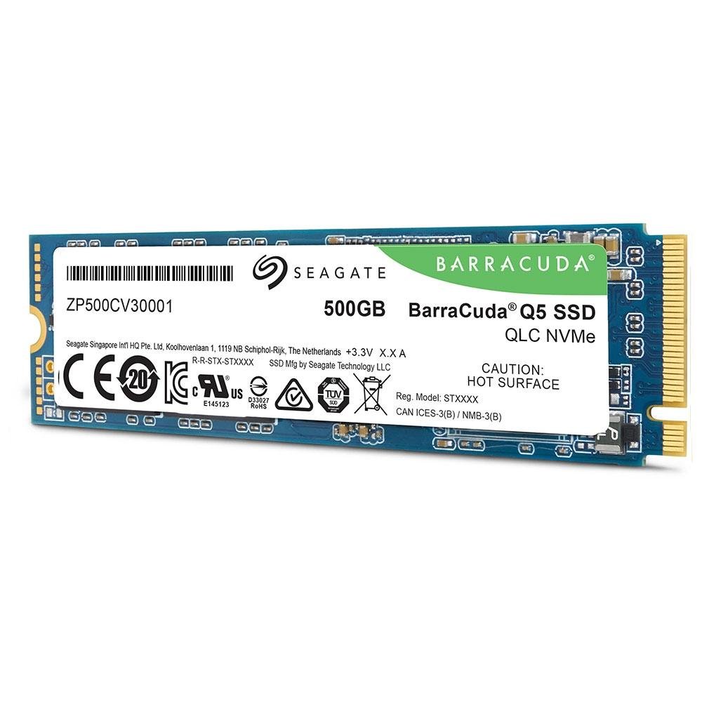 SSD 500 GB Seagate Barracuda Q5, M.2, PCIe G3 x4, Leitura: 2300MB