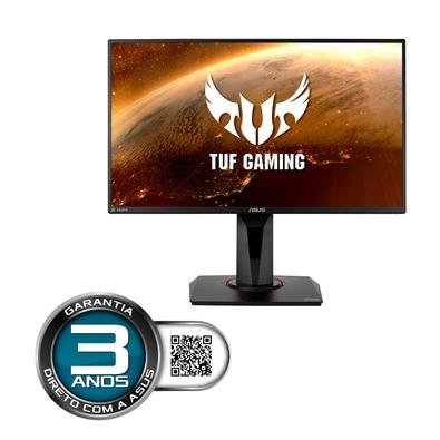 Monitor Gamer Asus TUF 24.5' IPS, 165 Hz, Full HD, 1ms, Adaptive Sync, HDMI/DisplayPort, Ajuste de Altura, Vesa, Som Integrado - VG259QR