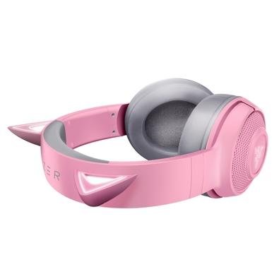Headset Gamer Sem Fio Razer Kraken BT Kitty, Chroma, Drivers 40mm, Quartz  Pink - RZ04-03520100-R3U1