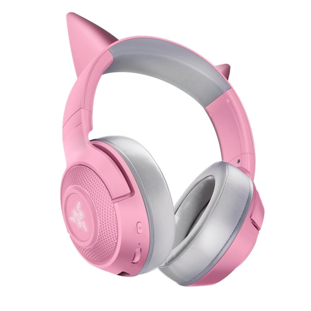 Headset Gamer Sem Fio Gatinho Razer Kraken BT Kitty | KaBuM!