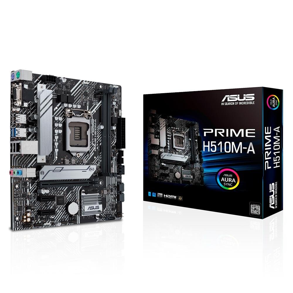 認証済ASUS PRIME H510M-A i5-11400 8GBセット Placa-mãe micro ATX Intel H510 LGA 1200 | KaBuM!