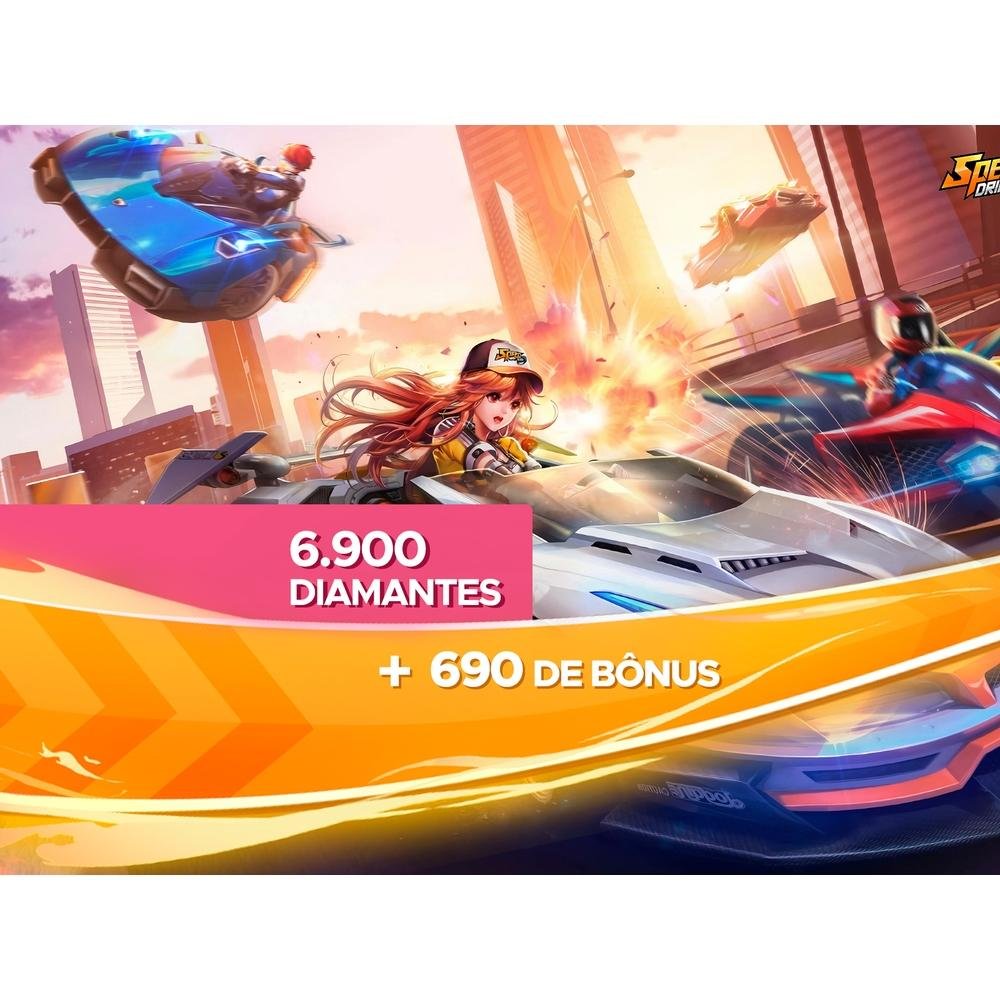Gift Card Digital Speed Drifters 6.900 Diamantes + 690 de Bônus KaBuM!