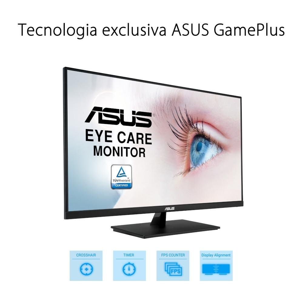 Monitor Asus Eye Care 31.5' IPS, 4K UHD, HDMI/DisplayPort, VESA, Ajuste de Ângulo, Adptive Sync, HDR10, Som Integrado - VP32UQ Monitor Asus Eye Care 31.5' IPS, 4K UHD, HDMI/DisplayPort, VESA, Ajuste de Ângulo, Adptive Sync, HDR10, Som Integrado - VP32UQ