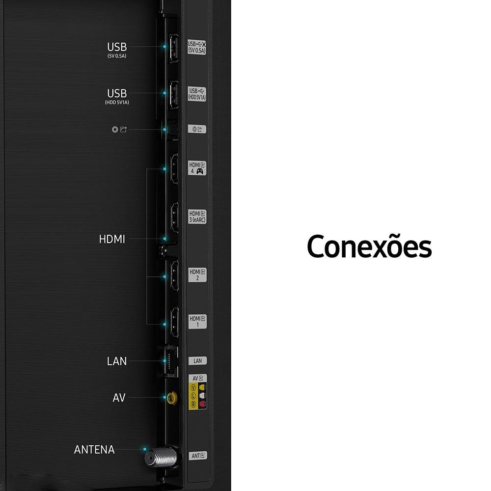 Smart TV Samsung 65 Polegadas 4K Neo QLED 65QN85A, 4 HDMI, 120Hz, Processador IA, Tela Infinita, Design Slim, Alexa - QN65QN85AAGXZD