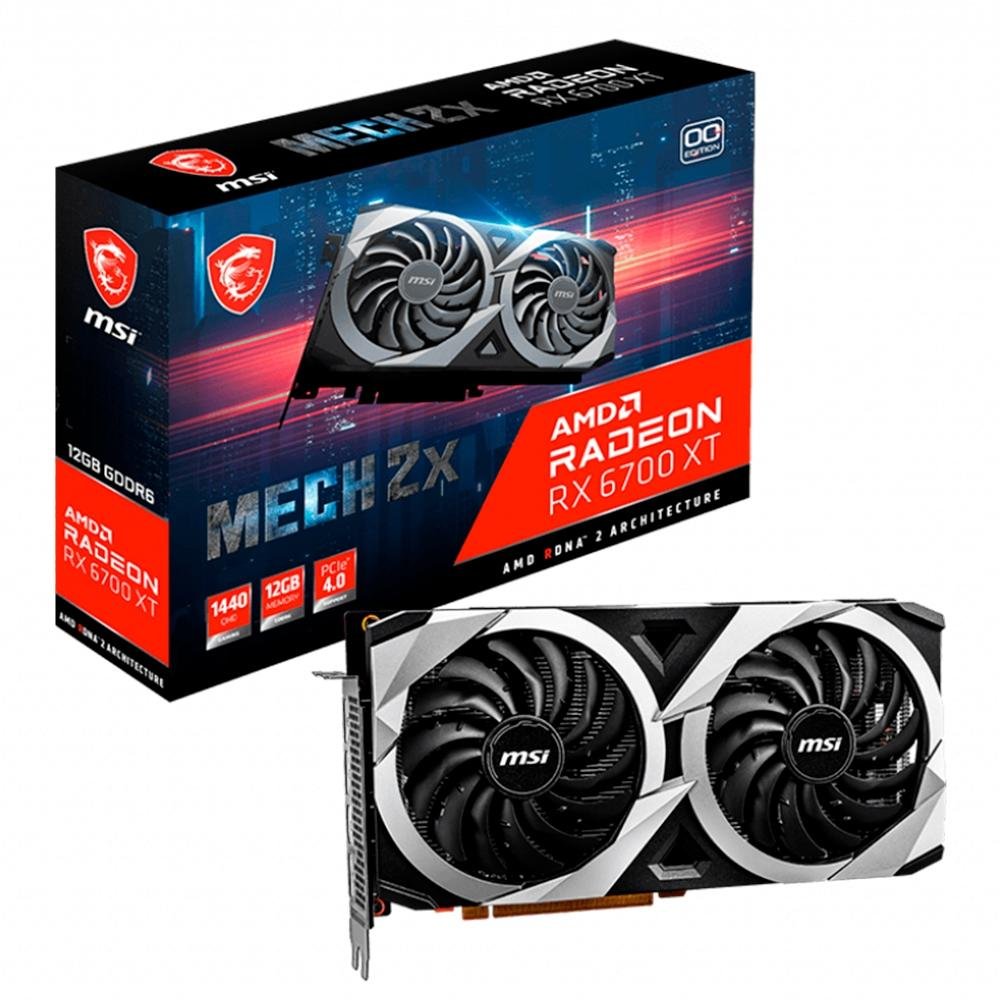 グラフィックボード・グラボ・ビデオカード MSI Radeon RX 6700 XT MECH 2X 12G placa-de-video-msi-radeon-rx-