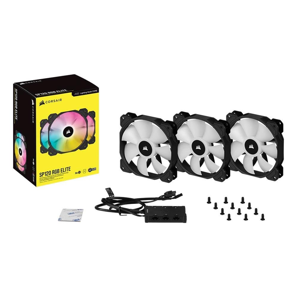 PC用ファン・クーラー CORSAIR SP120 RGB ELITE Cooler Fan Corsair iCUE SP120 Elite Perfo| KaBuM!