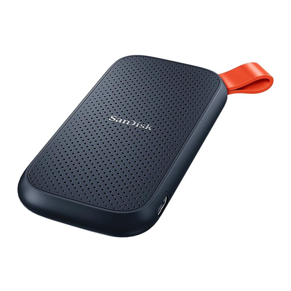 SSD Externo Portátil Sandisk, 2TB, USB, Leitura: 520MB/s, Preto e Laranja - SDSSDE30-2T00-G25 SSD Externo Portátil Sandisk, 2TB, USB, Leitura: 520MB/s, Preto e Laranja - SDSSDE30-2T00-G25