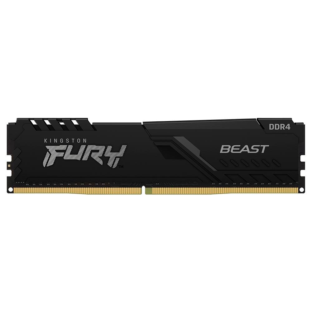 Memória Kingston Fury Beast, 32GB (2x16GB), 3000MHz, DDR4, CL15, Preto - KF430C15BB1K2/32 Memória Kingston Fury Beast, 32GB (2x16GB), 3000MHz, DDR4, CL15, Preto - KF430C15BB1K2/32