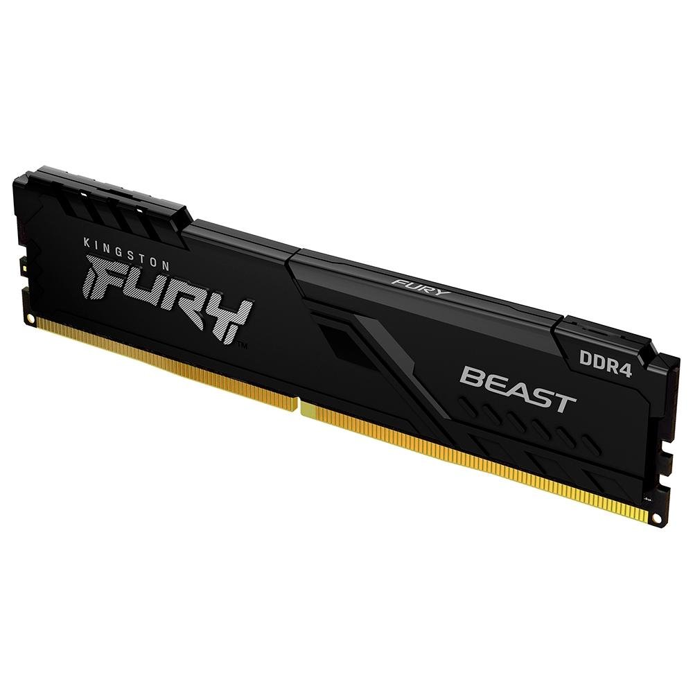 Memória Kingston Fury Beast, 32GB (2x16GB), 3000MHz, DDR4, CL15, Preto - KF430C15BB1K2/32 Memória Kingston Fury Beast, 32GB (2x16GB), 3000MHz, DDR4, CL15, Preto - KF430C15BB1K2/32