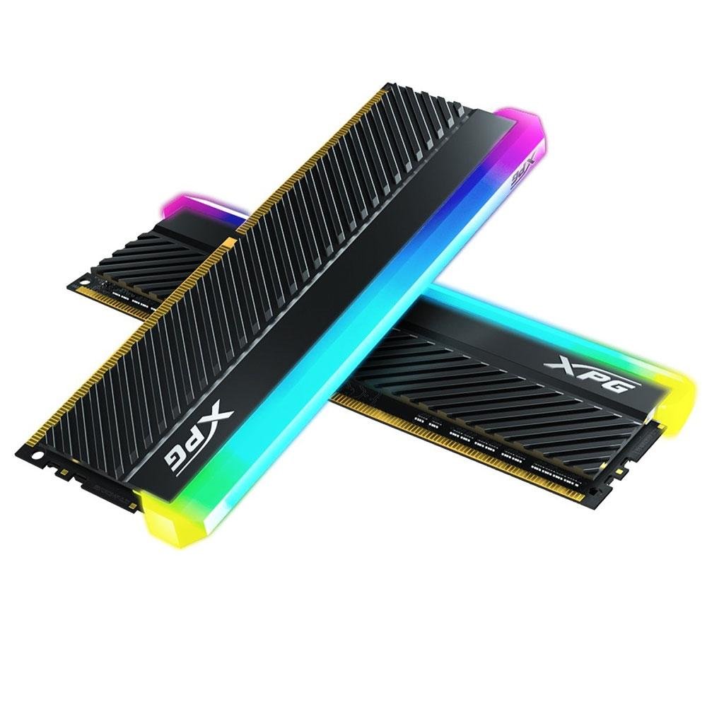 Memória XPG Spectrix D45G, RGB, 16GB (2x8GB), 3600MHz, DDR4, CL18, Preta - AX4U36008G18I-DCBKD45G