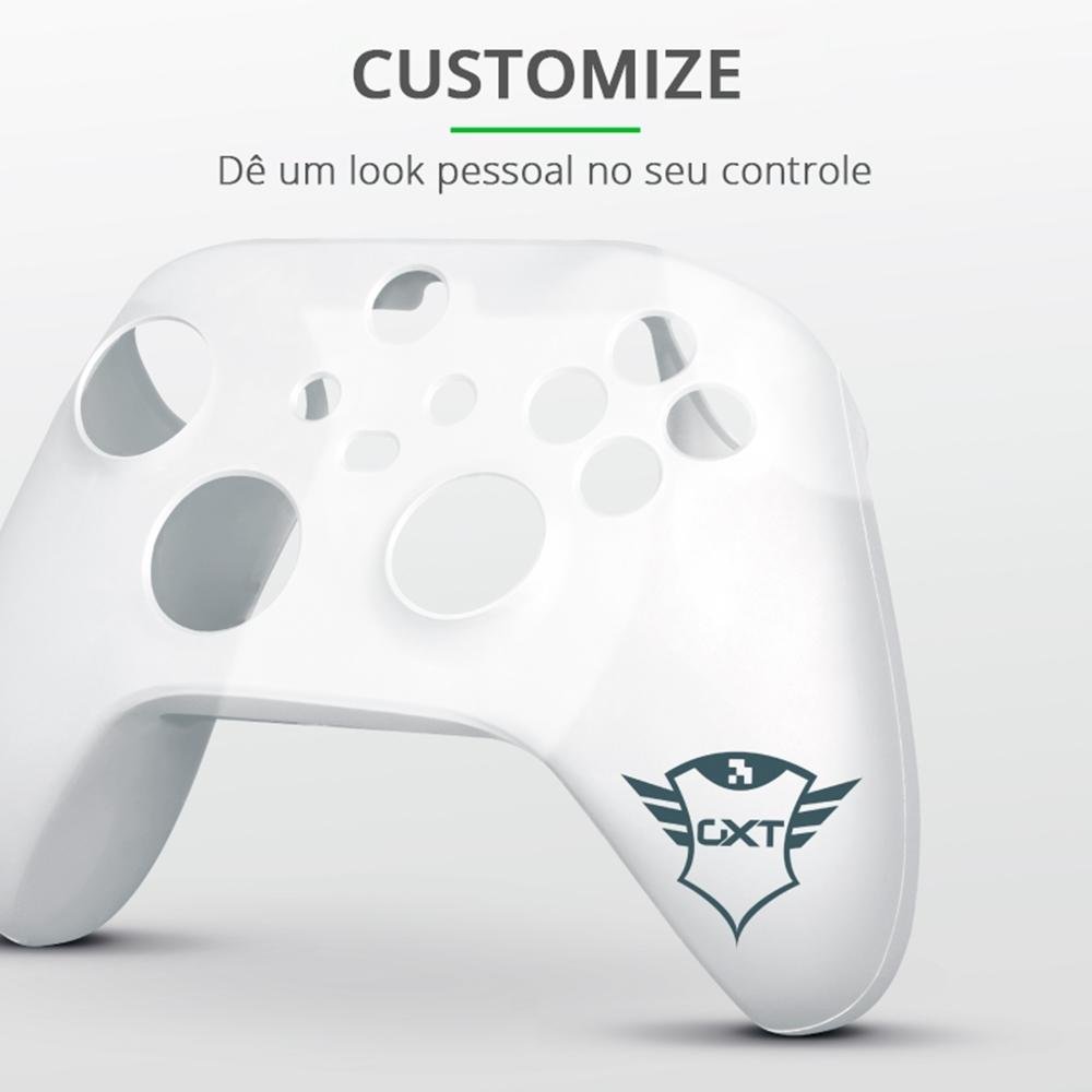 Capa Protetora GXTrust 749 para Controle Xbox Series X/S, Silicone Antiderrapante, Transparente - 24175
