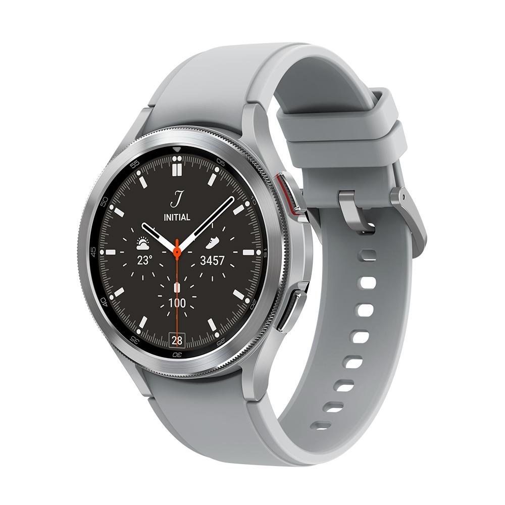 Smartwatch Samsung Galaxy Watch 4 Classic, 46mm, Bluetooth, Wifi, Dual-Core, Prata - SM-R890NZSPZTO Smartwatch Samsung Galaxy Watch 4 Classic, 46mm, Bluetooth, Wifi, Dual-Core, Prata - SM-R890NZSPZTO