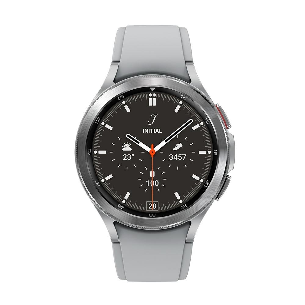 Smartwatch Samsung Galaxy Watch 4 Classic, 46mm, Bluetooth, Wifi, Dual-Core, Prata - SM-R890NZSPZTO Smartwatch Samsung Galaxy Watch 4 Classic, 46mm, Bluetooth, Wifi, Dual-Core, Prata - SM-R890NZSPZTO