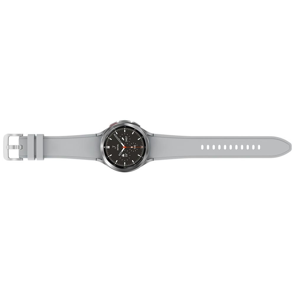 Smartwatch Samsung Galaxy Watch 4 Classic, 46mm, Bluetooth, Wifi, Dual-Core, Prata - SM-R890NZSPZTO Smartwatch Samsung Galaxy Watch 4 Classic, 46mm, Bluetooth, Wifi, Dual-Core, Prata - SM-R890NZSPZTO