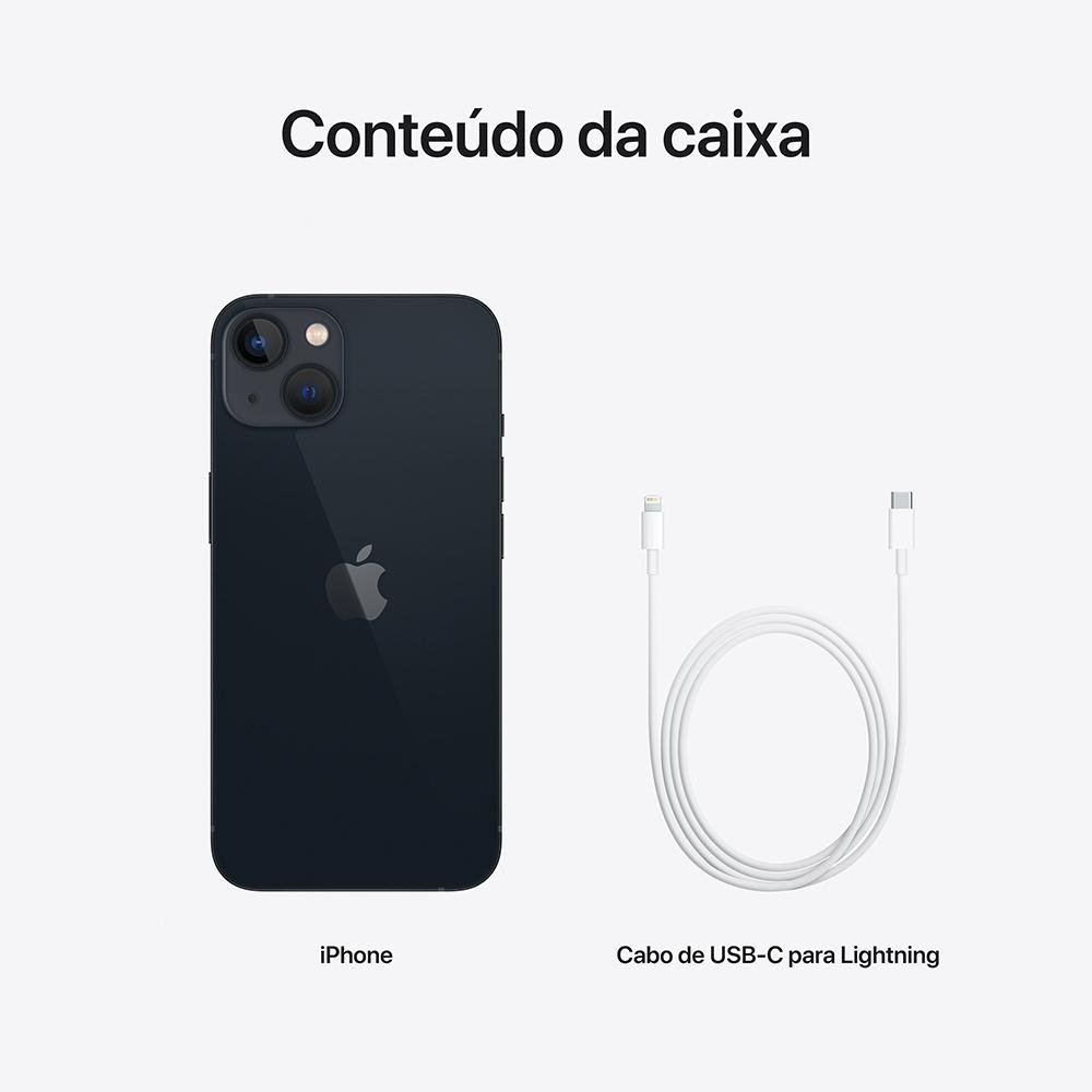 iPhone 13 128GB, Meia Noite, 5G, Chip A15 | KaBuM!