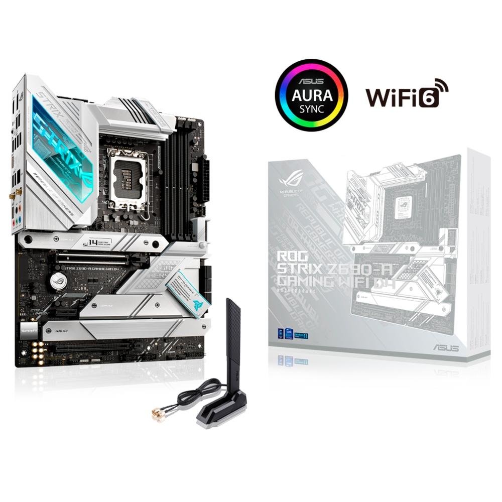 ROG STRIX Z690-A WiFi D4+i7 12700KF メモリ Placa Mãe Asus ROG Strix Z690-A Gaming Wi-Fi D4, Intel 1700 Z690