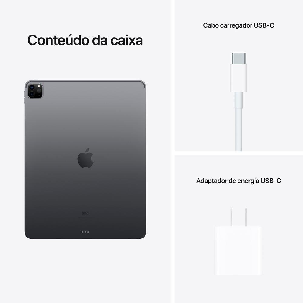iPad Pro Apple 12.9, 128GB, Processador M1, WiFi, Bluetooth, USB-C