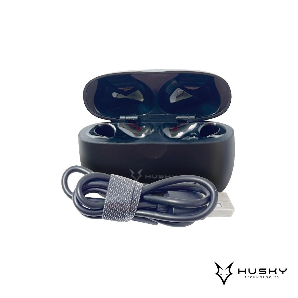 Fone de Ouvido Sem Fio Husky Technologies EarBuds 900, Bluetooth, Cancelamento de Ruído, Preto - HTCA045 Fone de Ouvido Sem Fio Husky Technologies EarBuds 900, Bluetooth, Cancelamento de Ruído, Preto - HTCA045