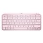 Teclado Sem Fio Logitech MX Keys Mini, Iluminação Smart, Bluetooth, USB, Easy-Switch, Recarregável, Rosa - 920-010507