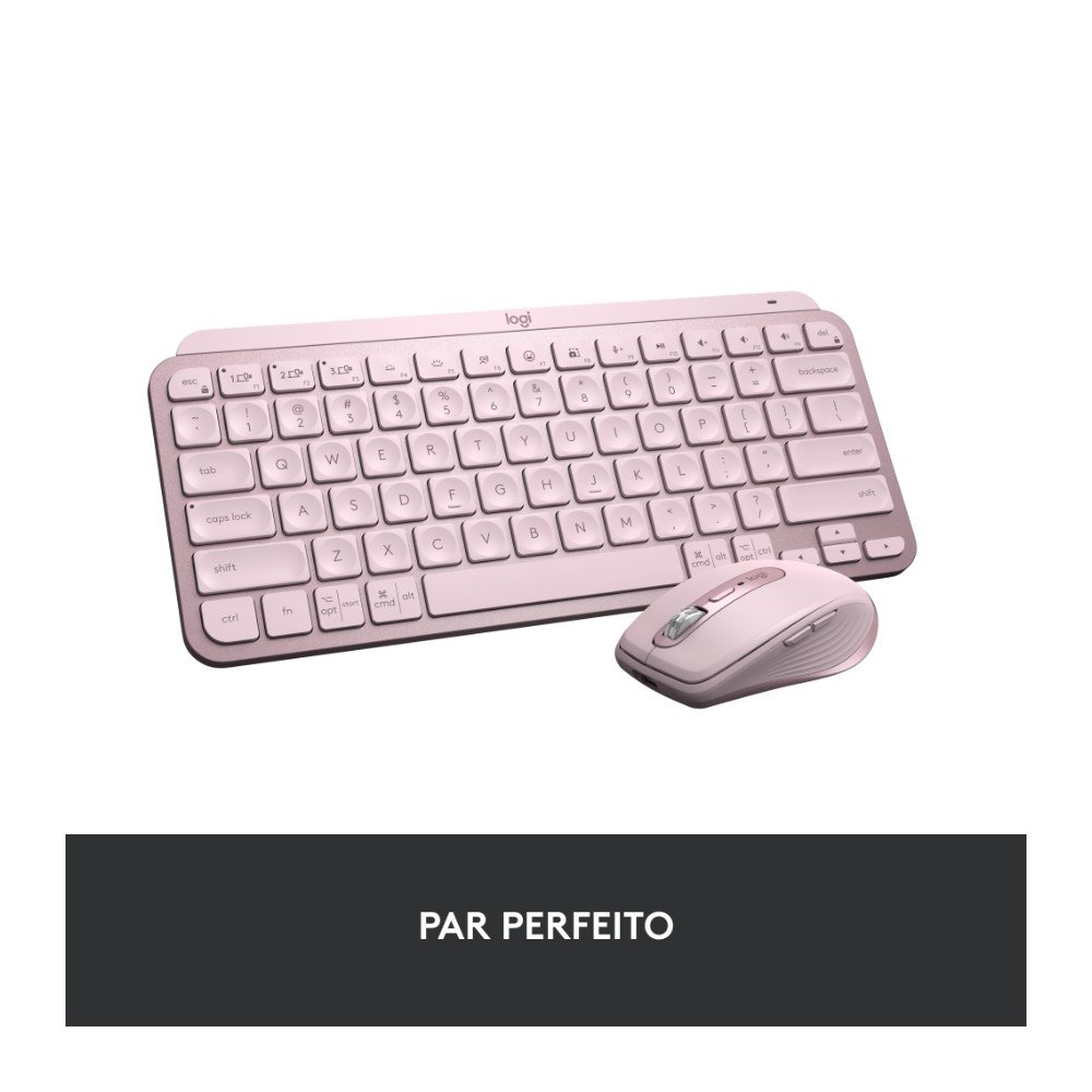 ロジクール MX keys Mini キーボード　ピンク Teclado Logitech MX Keys Mini Rosa | KaBuM!