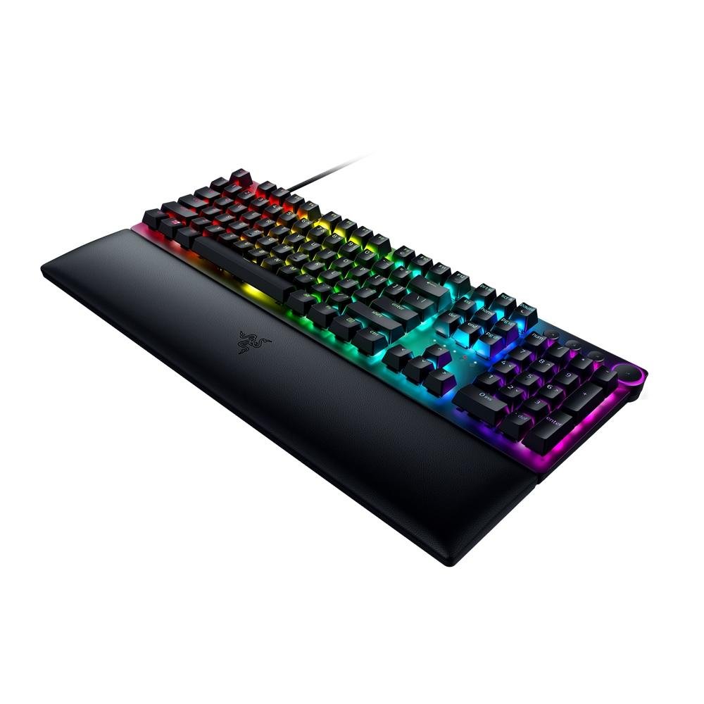 Teclado Óptico Mecânico Gamer Razer Huntsman V2, Chroma RGB, Switch Razer Purple, US, Preto - RZ03-03930400-R3U1 Teclado Óptico Mecânico Gamer Razer Huntsman V2, Chroma RGB, Switch Razer Purple, US, Preto - RZ03-03930400-R3U1