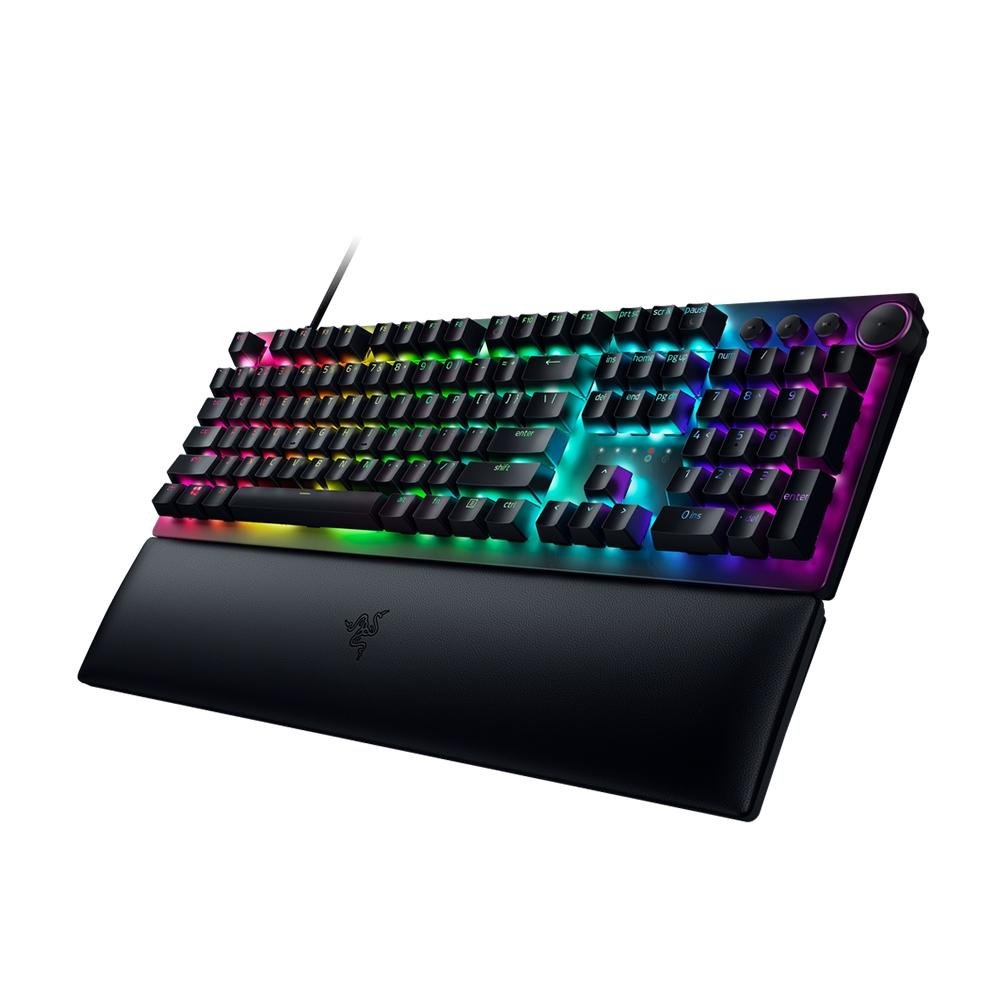 Teclado Óptico Mecânico Gamer Razer Huntsman V2, Chroma RGB, Switch Razer Purple, US, Preto - RZ03-03930400-R3U1 Teclado Óptico Mecânico Gamer Razer Huntsman V2, Chroma RGB, Switch Razer Purple, US, Preto - RZ03-03930400-R3U1