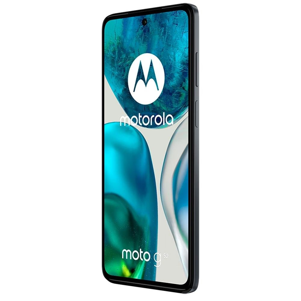 Smartphone Moto G52, 128GB, 4GB RAM, Octa Core, Câmera Tripla 50MP, Tela de 6.6, Preto - PAU60018BR Smartphone Moto G52, 128GB, 4GB RAM, Octa Core, Câmera Tripla 50MP, Tela de 6.6, Preto - PAU60018BR